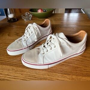 Zara White and Tan Men's Sneakers